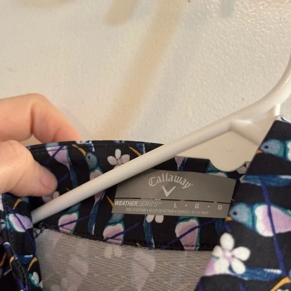 Callaway Womens Swing TechSun Protection Pullover Hummingbird Print Large - Picture 3 of 10